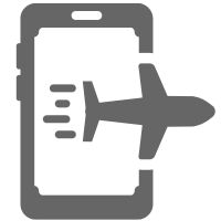 Airport flight check in icon